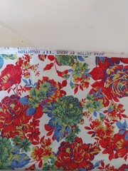 Printed floral material Cotton by Nexus fast colours multicolored free shipping