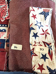 YOUR CHOICE: Patriotic Scraps Remnants Flags Stars Stripe cotton quilting Fabric