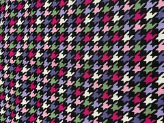 David Textiles Fabric Geometric Black Pink Purple Green Remnant 60″ x 40″ Sewing