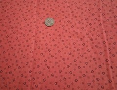 Virginia Robertson For Fabri- Quilt Pink And Black Cotton Fabric 44″ X 42″