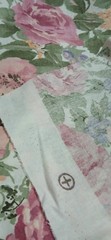Vintage 1980’s Floral Fabric Dan River? shabby Chic floral roses 4 yards 60″ new