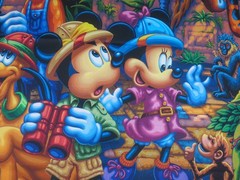 Disney’s “Mickey and Friends Exploring the Jungle” Fabric Panel, 35.5″ x 44″