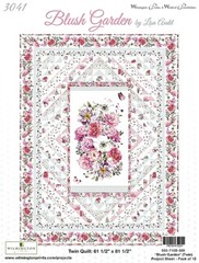 WILMINGTON #17771 193 “BLUSH GARDEN” THE PANEL .FREE PATTERN WITH PURCHASE BTP