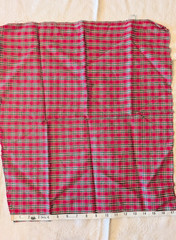 Assorted Print Fabric Remnants Lot – Kona Bay Green & Red Stripes Checks