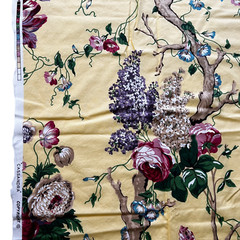 Bassett McNab CASSANDRA Chintz Fabric (3.7 yards one piece) Yellow Version