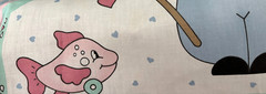 11+ Yd Vtg Baby Crib Quilt DAISY KINGDOM NOAH ARK Cut Sew PANEL FABRIC + PATTERN