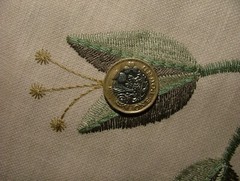 3.4 Metres iLiv Ophelia Thyme Embroidered Fabric Curtain Upholstery Cushion