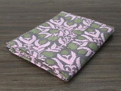 Indian Gray Curtain & Dressmaking Cotton Fabric Floral Curtains Fabric 7 Yard US