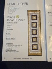Annie’s Creative Quilters “Prairie Table Runner” Fabric AND Pattern NEW