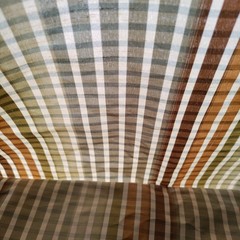Vintage Plaid Faux Silk Fabric 57×114 Striped Checked 3 Yards
