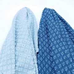 50*150cm Cotton Denim Fabric Retro DIY Sewing Skirts Coats Pants Textile Blue