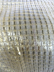 Gold Metallic on mesh netting Fabric By the Yard 46″ Wide