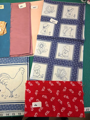 FQs 1/4 Yd Scraps 1930s Reproduction feedsack style pastels cotton quilt Fabric
