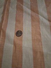 Pink And White Stripes Cotton Polyester Blend Fabric 45″ X 36″