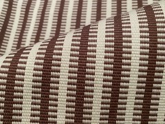 1YD SOANE BRITAIN Jajim Stripe Chestnut Artisanal Warp Weave Fabric $770 Retail