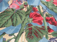 Vtg Braemore Design Fabrics Floral Striped Damask 3ydx56″ Upholstery Cotton
