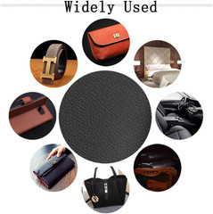Black Faux Leather PU Leather Fabric 36″ X 54″ 1 Yard 0.8 Mm Thickness Synthetic