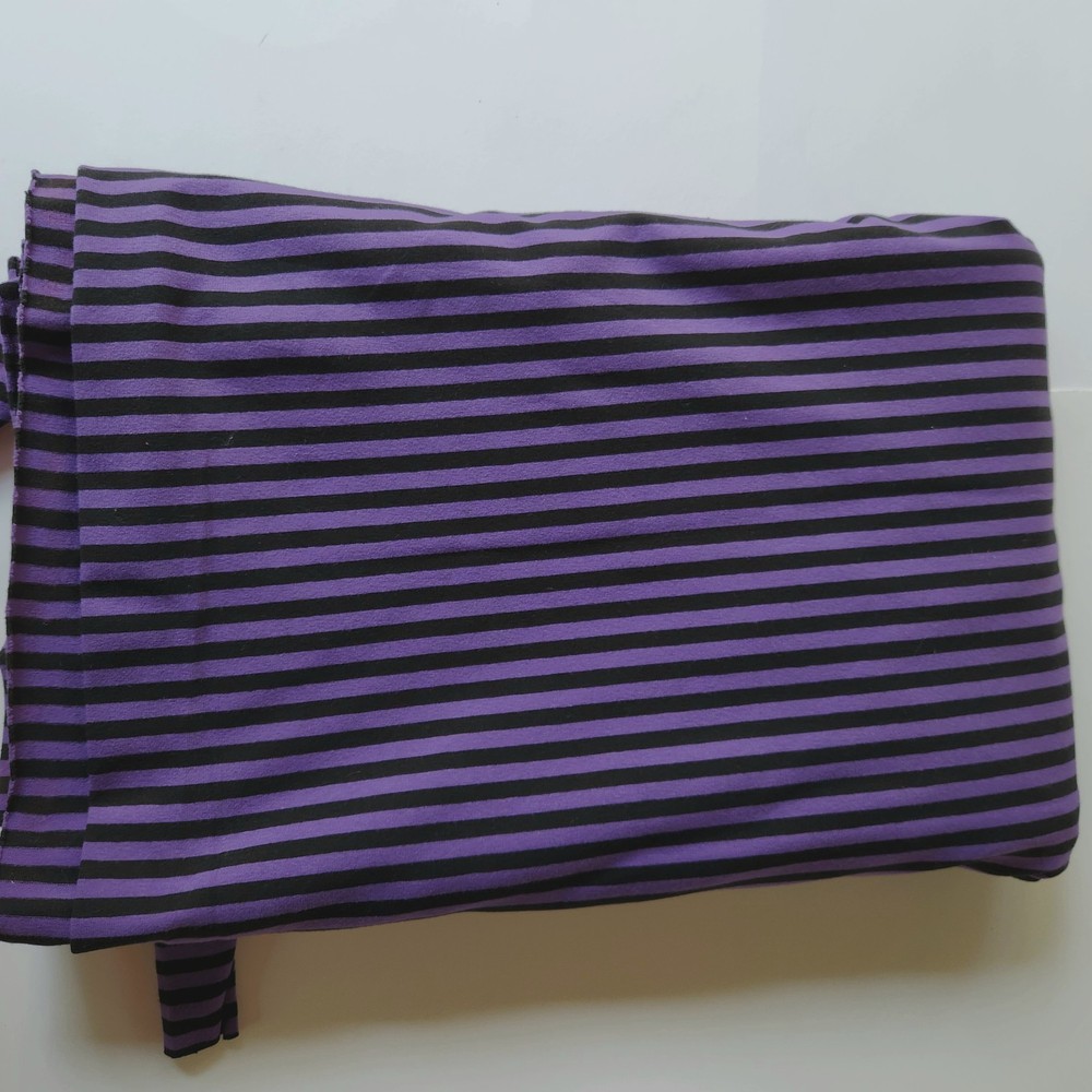 Vintage 4 Way Stretch Purple & Black Knit Fabric 2 Yards 64″ Wide Costume Knit