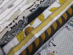 Lot Of 15 TK 100% Linen Fabric Samples 26” X 12” Various Colors Patterns