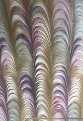 Hoffman International Fabrics. Swirls Pink Purple Aqua White Screen Print