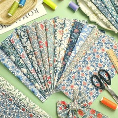 William Morris Flower Quilting Fabric Vintage Leaf Bird Printed 20 Pcs 10”x10”