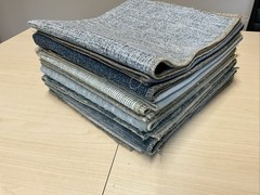 10 Pack Upholstery Samples Greens & Teals Ea ~17” X 19”