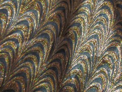 Hunter green & Gold Metallic Fabric By the Yard 45″ Wide