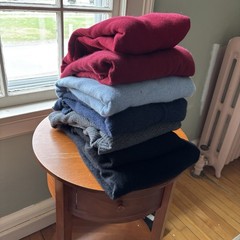 Cashmere Cutter Lot Of 7 Mixed Colors Knit Repurpose Upcycled DIY