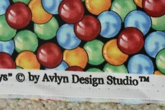 By 1/2 Yd, Red Gold Blue Green Marbles Quilt Cotton/Avlyn/Boys will be Boys,6466