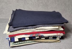 Vintage Fabric Sample Swatch Lot Of 30 Sewing Craft Quilt Material Assort 8x 6.5