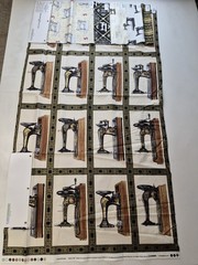 Robert Kaufman Singer Sewing Machine Fabric Sample – Rare Vintage Block Panel