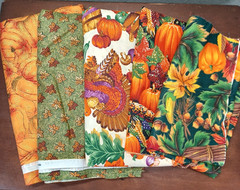 Thanksgiving Fall Autumn Themed Cotton Fabric Lot Cranston Robert Kaufman