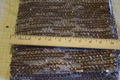 One Yard Cut Of Couture Beaded Fabric