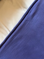 66″by 1.3 Yd. 100% Cotton Thick Heavy French Terry Tube Fabric Violet Preshrunk