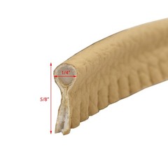 Boat Seat Cord Welting 191043 | Beige Faux Leather 5/8 x 1/4 Inch (YD)