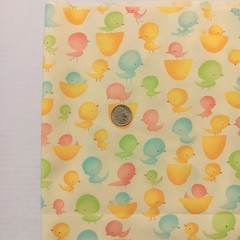 Westminster Fibers Spring Fling David Walker Yellow Chicks Cotton Fabric 1ydx45