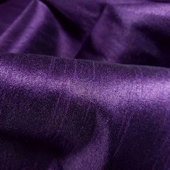 DARK PURPLE BLACK TWO TONE FAUX SILK POLY DUPIONI FABRIC 58″ BY THE YARD