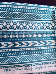 Bright Sun by Sherri & Chelsi Turquoise Southwest Tribal Stripe for Moda Fabrics