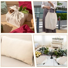 63×40 Inch Cotton Muslin Fabric Unbleached Beige Natural For Sewing Clothing