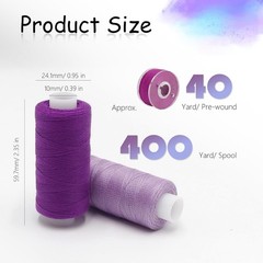 72Pcs Sewing Thread kit, 36 Assorted Colors Machine Threads with 36 Color