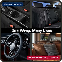 Suede Wrap for Car Interior 16″ x 59″ – Burgundy Self Adhesive Suede Fabric, Eas