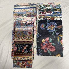 Large Upholstery Fabric Sample Lot 254 Pc Floral Designer Swatches Craft Quilt
