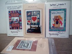4 Quilt Pattern Lot Sewing Fabric Theme Needlesongs What Fabric Sew Much Love &