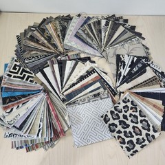 Mixed Brands Upholstery Fabric Samples Scraps 5×6 Lot 125 Geometric Quilt Craft