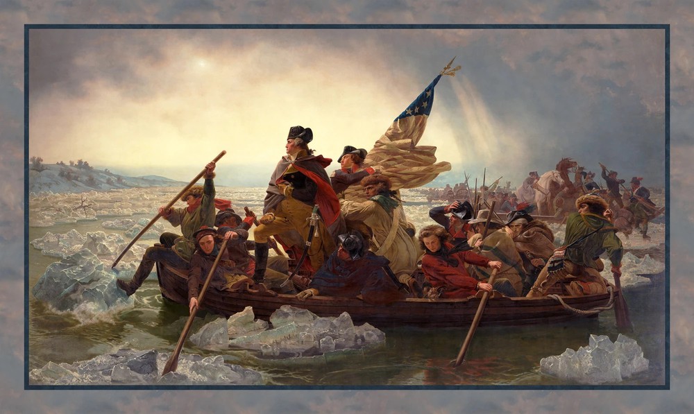 Patriotic X-large Painting Panel 72in x 44 inches Studio E cotton print