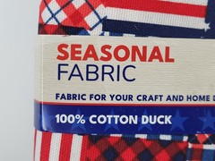 Lot of 4 Seasonal Fabric 100% Cotton Duck Precut 1 Yard 36″ x 44″ in Americana