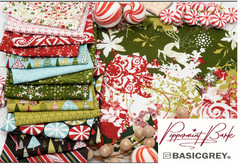 Peppermint Bark 30150 60 Blue Grunge Moda BASIC GREY