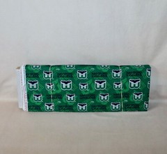Hartford Whalers ~ Logo On Logo Pattern NHL Cotton Fabric 1/4 Yard 9” X 44”