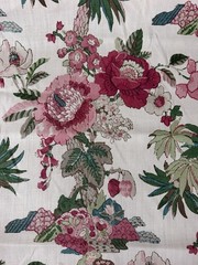 Schumacher 176780 Floribunda Document Linen Fabric 2 Yards