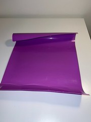 Glossy thick purple vinyl sheet – non-adhesive – craft, DIY 50x40cm